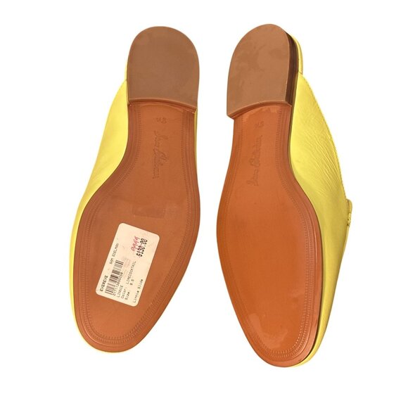 Sam Edelman Womens Lime cocktail color, Leather Slip-On Mules With Gold Buckle - Picture 6 of 7